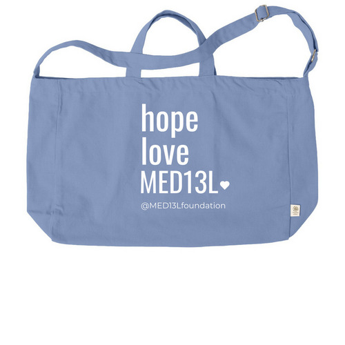 Hope Love MED13L Tote Bag, a Elemental Blue Reclaimist G2G Tote Bag