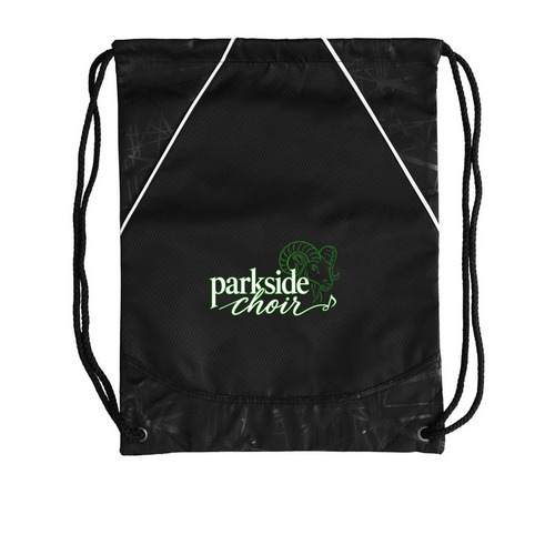 Parkside Choir Drawstring Bag, a Black Rival Cinch Pack
