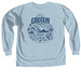 Groton, CT, a Chambray Comfort Colors Long Sleeve Tee (back-view)