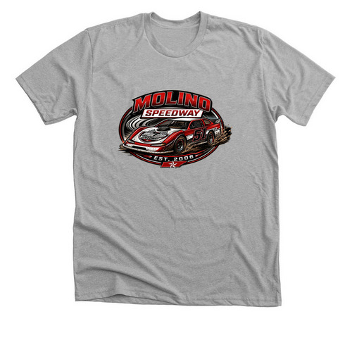 Molino Late Model, a Athletic Heather Premium Unisex Tee