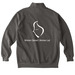 The Signature ANEW Crew, a Pepper Comfort Colors Quarter Zip Pullover (back-view)