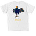 Kaibab Apparel, a White Classic Unisex Tee (back-view)