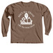 Ain?t No Ghost, a Espresso Comfort Colors Long Sleeve Tee