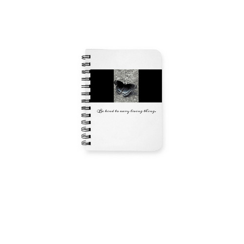 Be kind to every living thing., a White Spiral Notebook