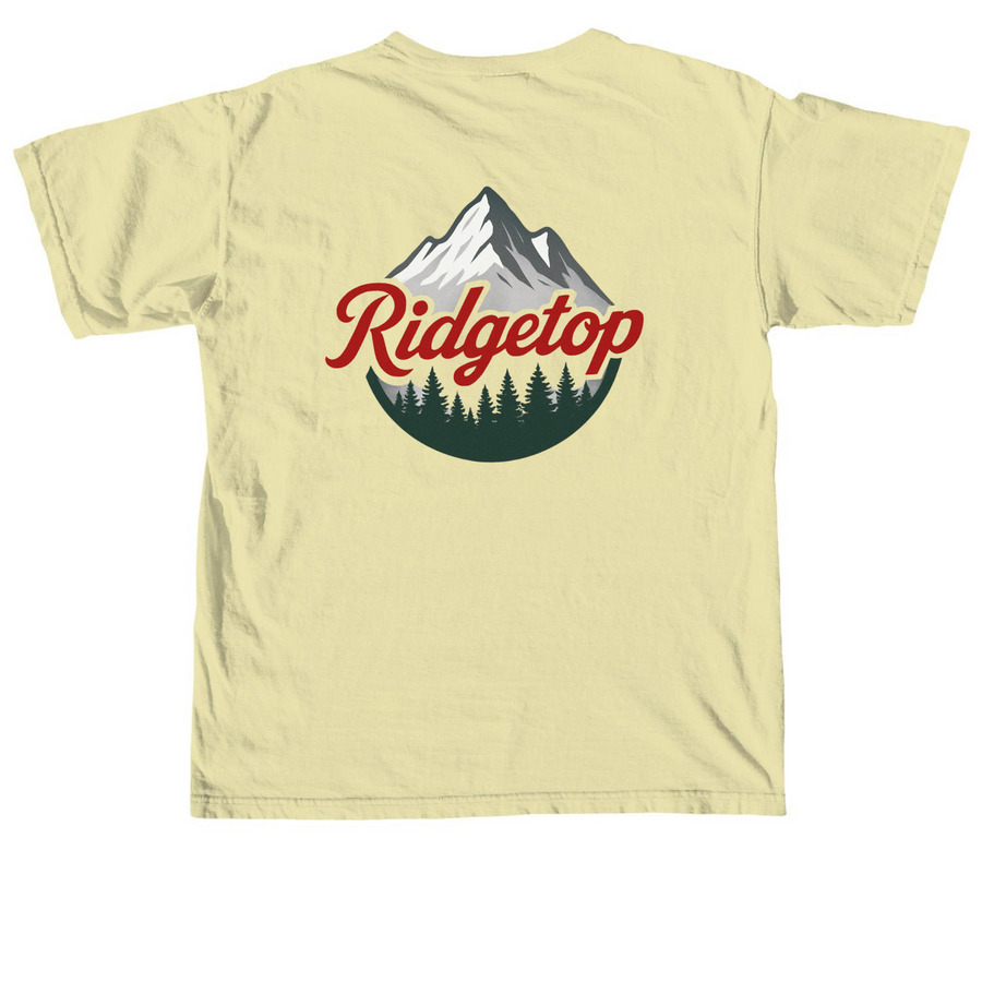 Mountains&nbsp;, a Butter Comfort Colors Unisex Tee (back-view)