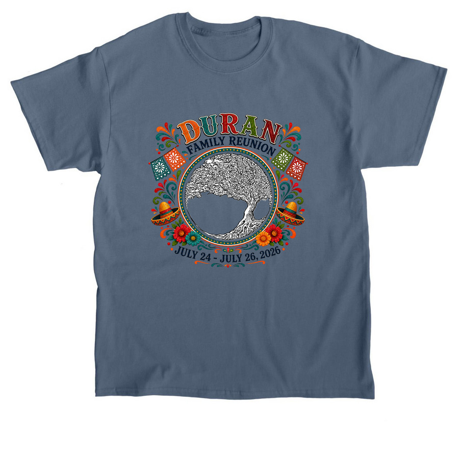 Duran Family Reunion 26 Option 1, a Indigo Blue Classic Unisex Tee