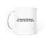 Better Society Gumbo Mug, a White Coffee Mug (back-view)