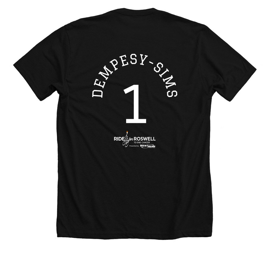 LGL 2026- Dempesy-Sims, a Solid Black Blend Premium Unisex Tee (back-view)