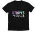 Stripes Are Awesome Dark T's, a Solid Black Blend Premium V-Neck Tee
