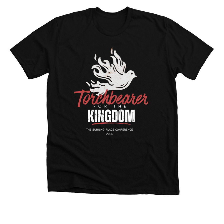Torchbearer, a Solid Black Blend Premium Unisex Tee