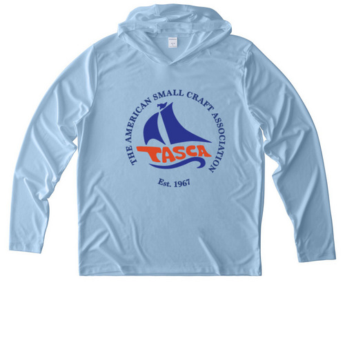 Basic Sail Gear UV Performance, a Light Blue UV Performance Long Sleeve Hoodie