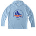 Basic Sail Gear UV Performance, a Light Blue UV Performance Long Sleeve Hoodie