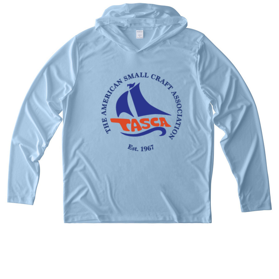 Basic Sail Gear UV Performance, a Light Blue UV Performance Long Sleeve Hoodie