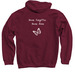 Comfort For A Cause, a Maroon Pullover Hoodie (back-view)