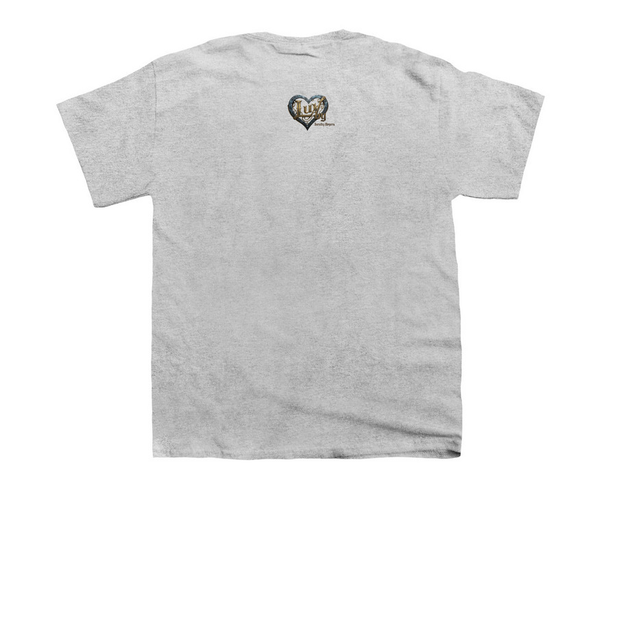 LUV MOTIVATIONAL QUOTE SERIES&nbsp;, a Sport Grey Youth Unisex Tee (back-view)