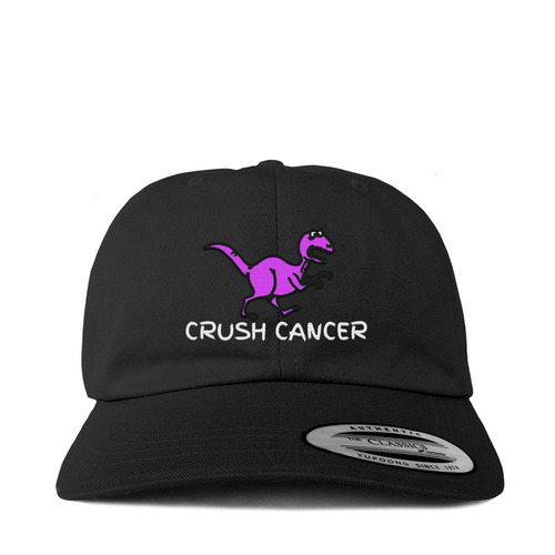 The LOVEfromLEVI Crush Cancer Hat, a Black Classic Baseball Cap