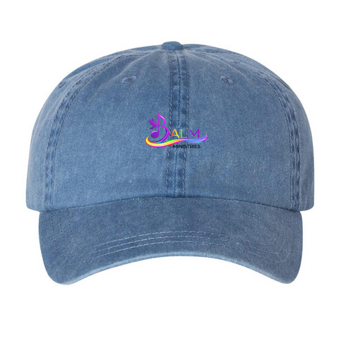 Balm Ministries The Next Generation, a Royal Blue Printed Pigment Dye Baseball Cap