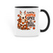 Pumpkin Spice Season, a Black Two-Tone Ceramic Mug