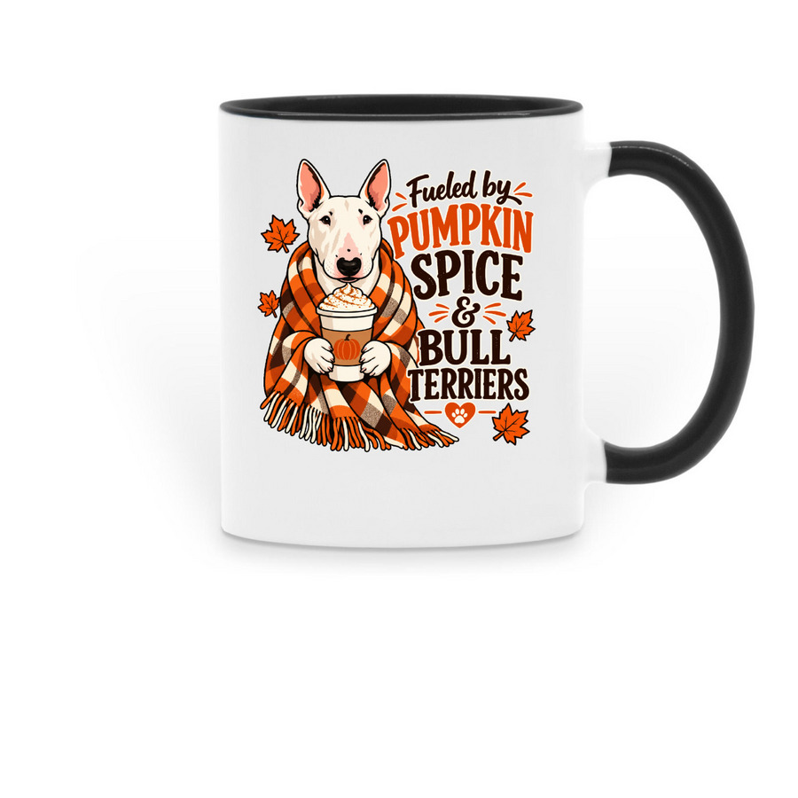 Pumpkin Spice Season, a Black Two-Tone Ceramic Mug