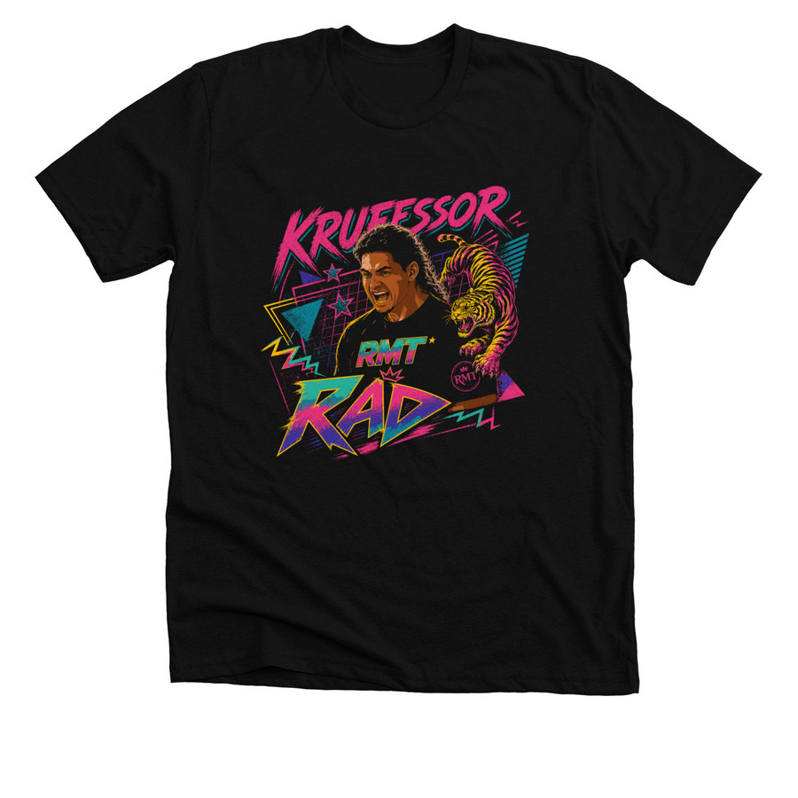 Krufessor Rad - 90's Retro design, a Solid Black Blend Premium Unisex Tee