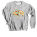 Buffalo Doodle Design 2, a Sport Grey Crewneck Sweatshirt
