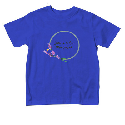 Lavender Bee Montessori, a Royal Blue Toddler Tee