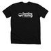 Solid Tee, White Logo, a Solid Black Blend Premium Unisex Tee