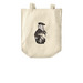 Simple Silken Tote: Chinchilla/Black Irish, a Natural