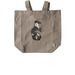 Simple Silken Tote: Chinchilla/Black Irish, a Pumice