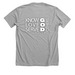 Outreach T-shirt -&nbsp;"Know, Love, Serve", a Athletic Heather Premium Unisex Tee (back-view)