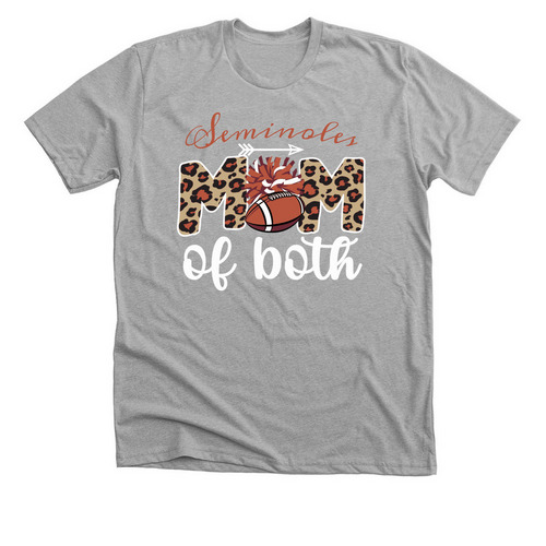 mom of both tee, a Athletic Heather Premium Unisex Tee