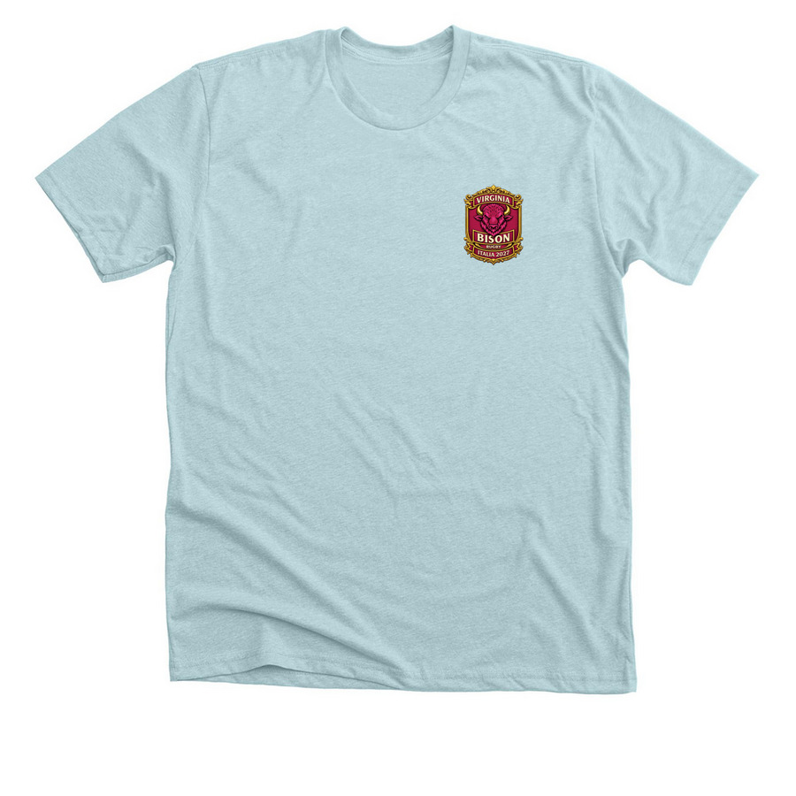 BISON PLAYER NAMES SHIRT 2027, a Heather Ice Blue Premium Unisex Tee