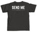 HERE I AM Line, a Pepper Comfort Colors Unisex Tee (back-view)