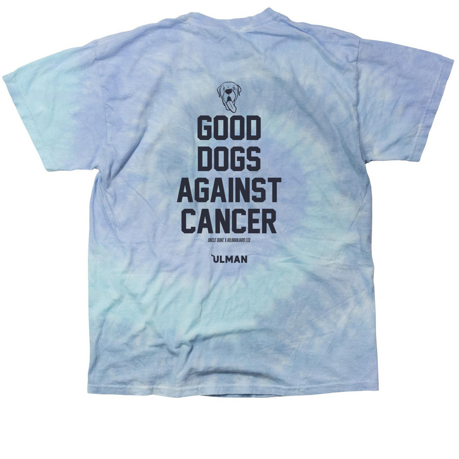 Good Dogs Against Cancer - LTD, a Lagoon Classic Tie Dye Tee (back-view)