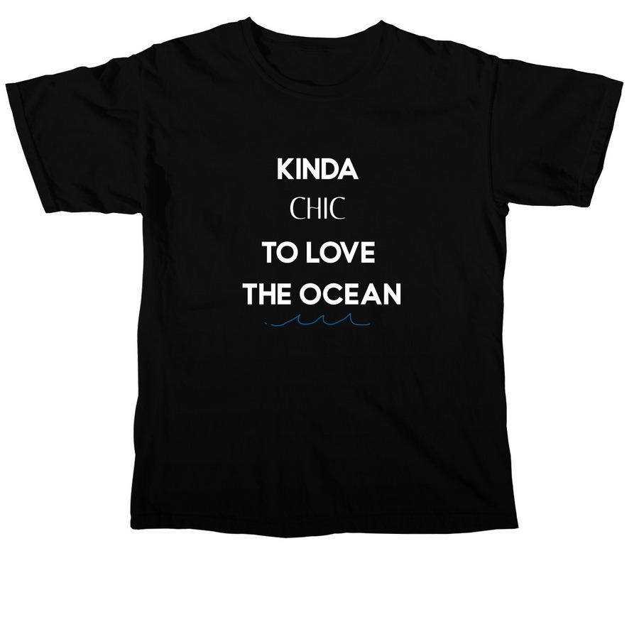 Kinda Chic, a Black Comfort Colors Unisex Tee