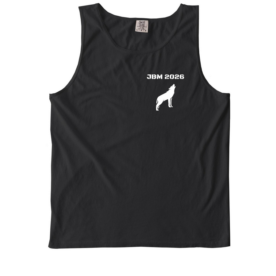 Assassin of Unwanted Behavior, a Black Comfort Colors Tank Top