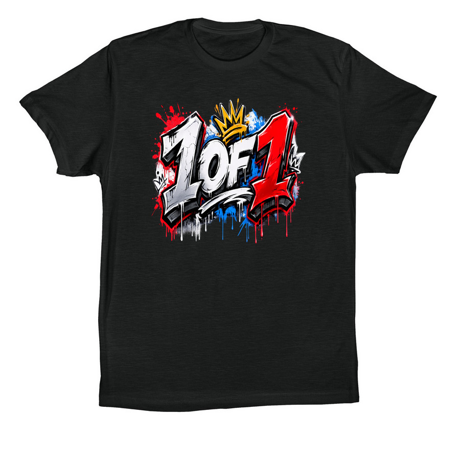 1 Of 1 Tee/Crewneck/Men & Women Muscle Tee, a Vintage Black Premium Cotton Tee