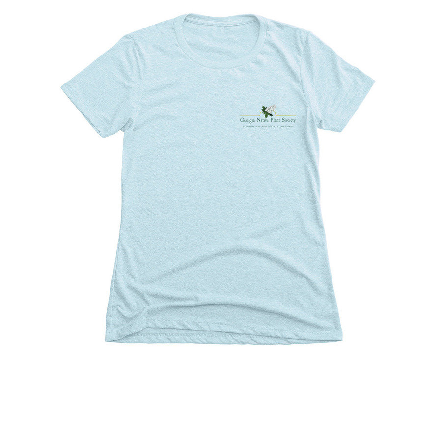 Blue Mistflower 2024 Plant of the Year w Logo, a Ice Blue Women's Slim Fit Tee