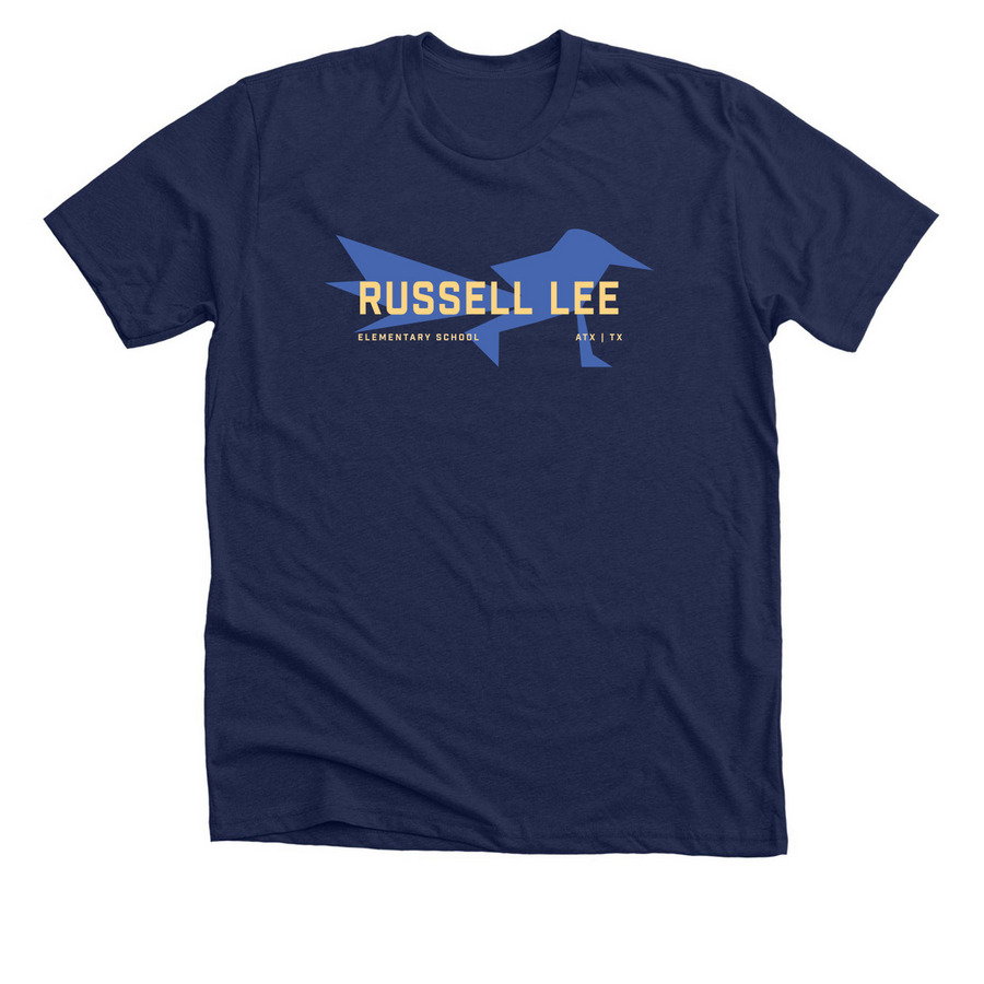 Roadrunner Blue, a Solid Navy Blend Premium Unisex Tee