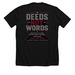 Official Op:DNW Logo Shirt&nbsp;, a Solid Black Blend Premium Unisex Tee (back-view)