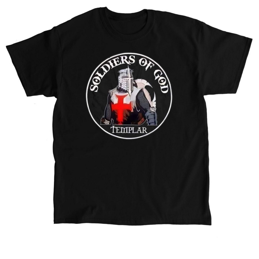 Soldier of God, a Black Classic Unisex Tee
