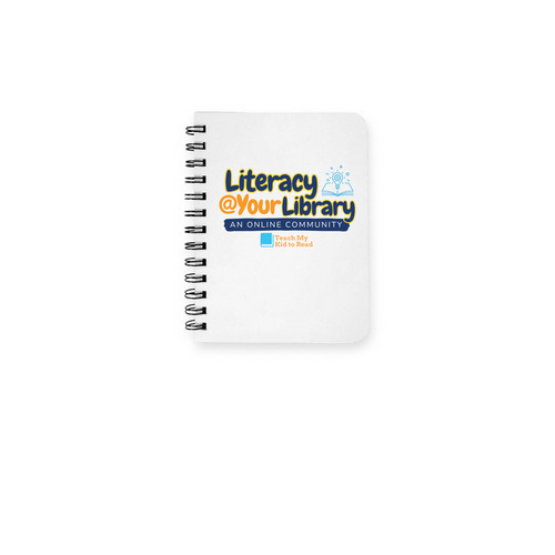 Literacy @ Your Library, a White Spiral Notebook