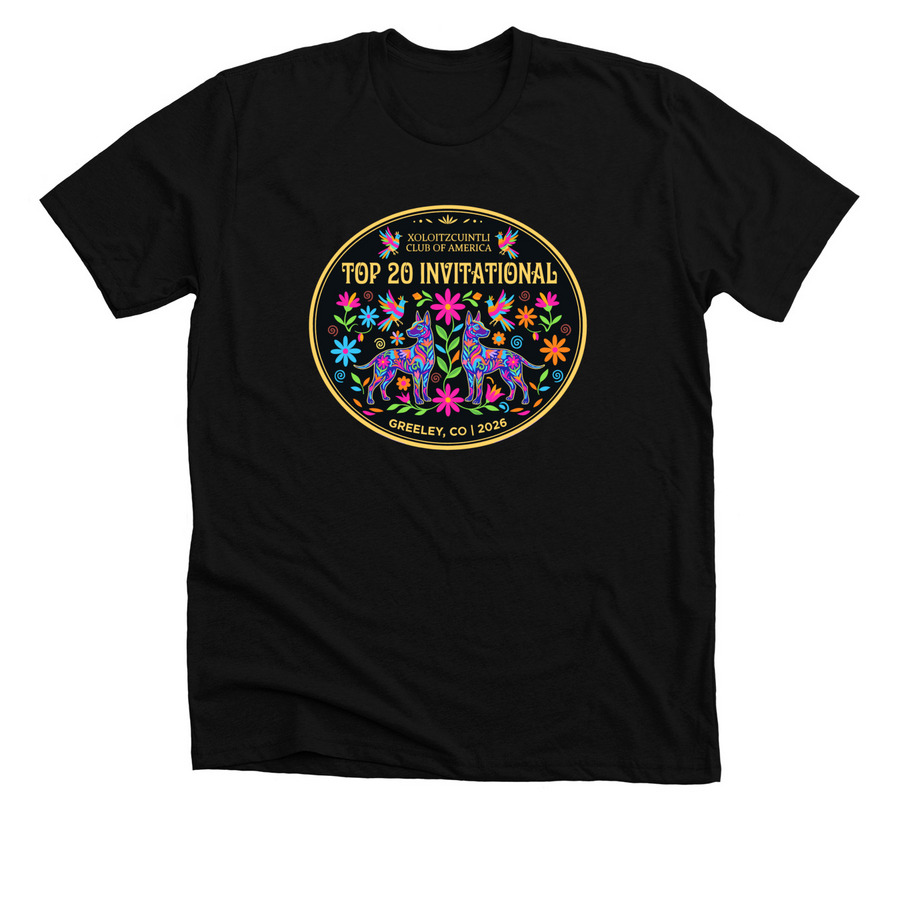 Xolo Top 20, a Solid Black Blend Premium Unisex Tee