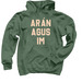 Riff Raff Irish Shirts, a Military Green Pullover Hoodie