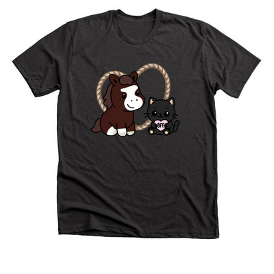 BFF, a Dark Grey Heather Premium Unisex Tee