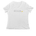 Beta Tshirt, a White Women's Relaxed V-Neck Tee