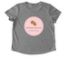 Rolling Dough Merch&nbsp;, a Aluminum Grey Allmade Eco Triblend Women?s Scoop Neck Tee (back-view)