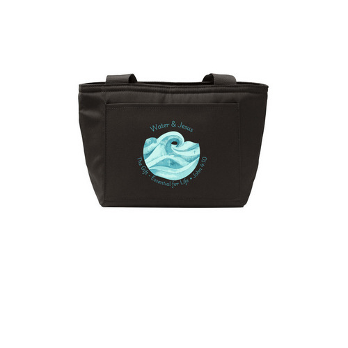 Lunch Tote, a Deep Black Insulated Lunch Tote