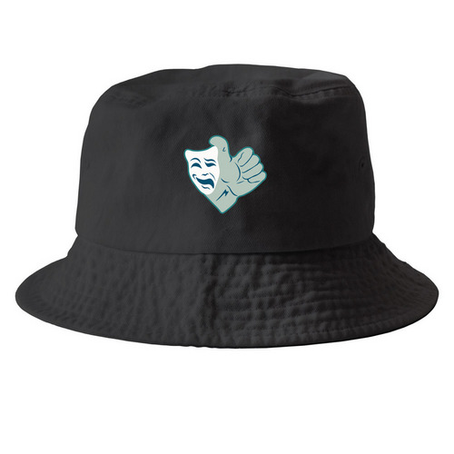 Hitchhiker's Season 3 Hats, a Black Printed Bucket Hat