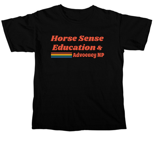 Healing Horses and Helping Humans, a Black Comfort Colors Unisex Tee